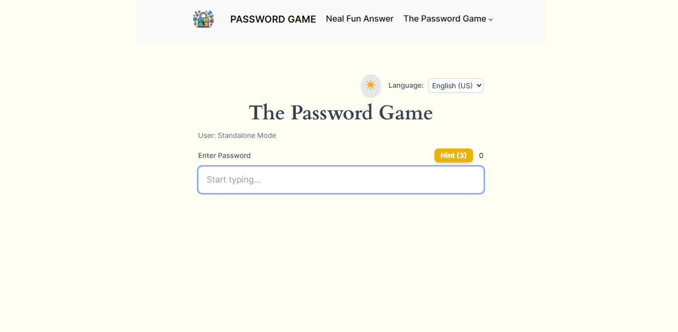 The Password Game